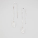 Moonstone Threader Earrings