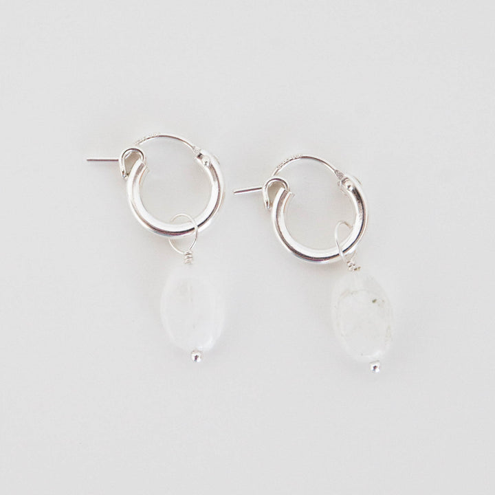 Moonstone Hoops