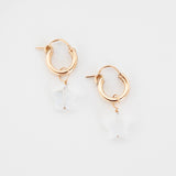 Moonstone Star Hoops