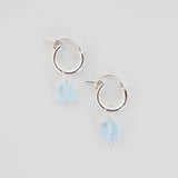 Aquamarine Hoops