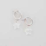 Moonstone Star Hoops