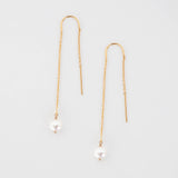 Pearl Threader Earrings