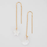 Moonstone Celestial Threader Earrings