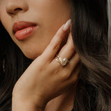 Alba Ring - Champagne Lab Diamond