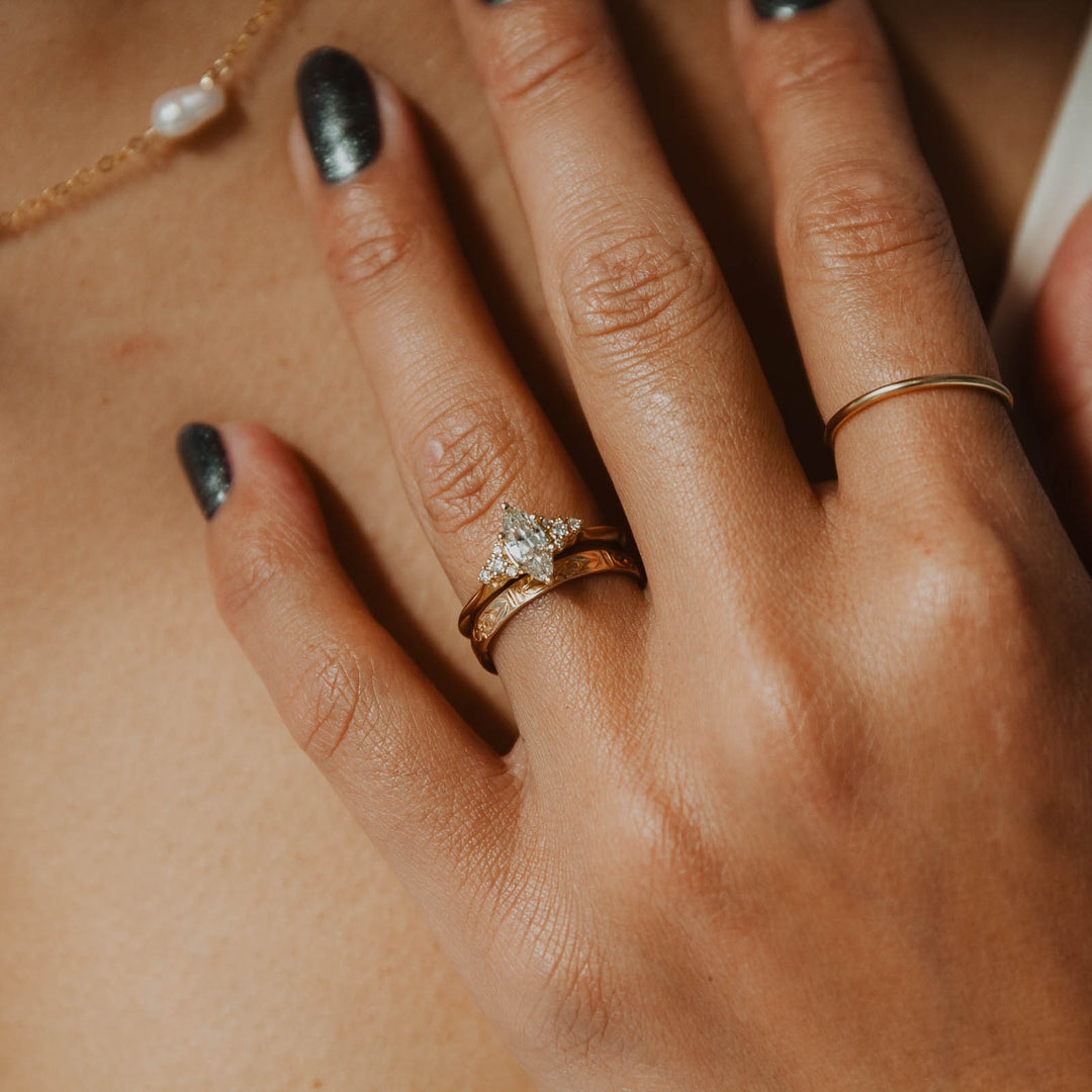 Floral Band - 14k gold