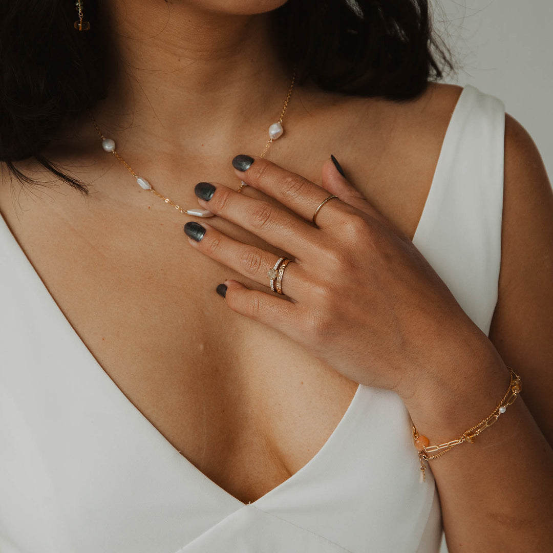 Floral Band - 14k gold