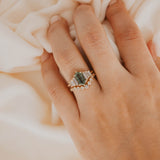 Daphne Ring - Sapphire & Lab Diamond