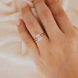 Celine Ring - 2ct Emerald Cut Lab Diamond