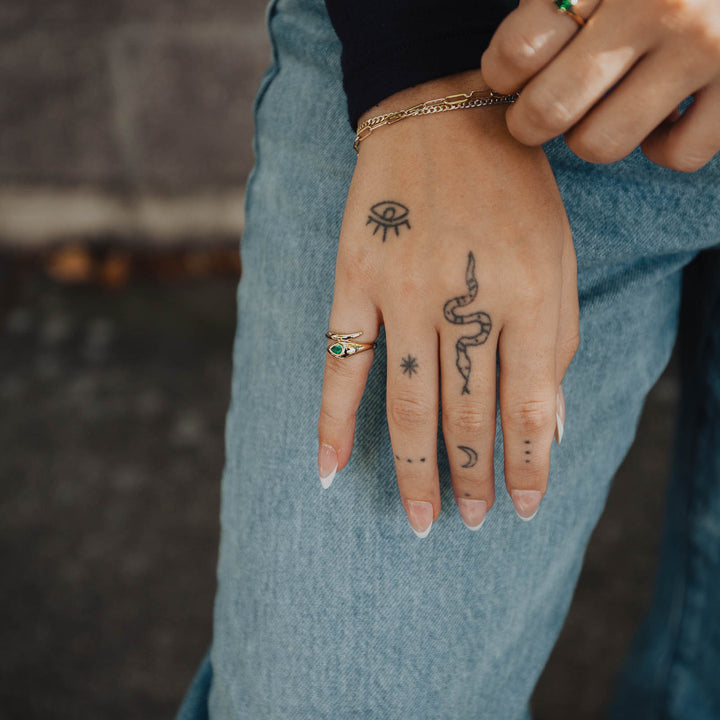 Emerald Medusa Ring