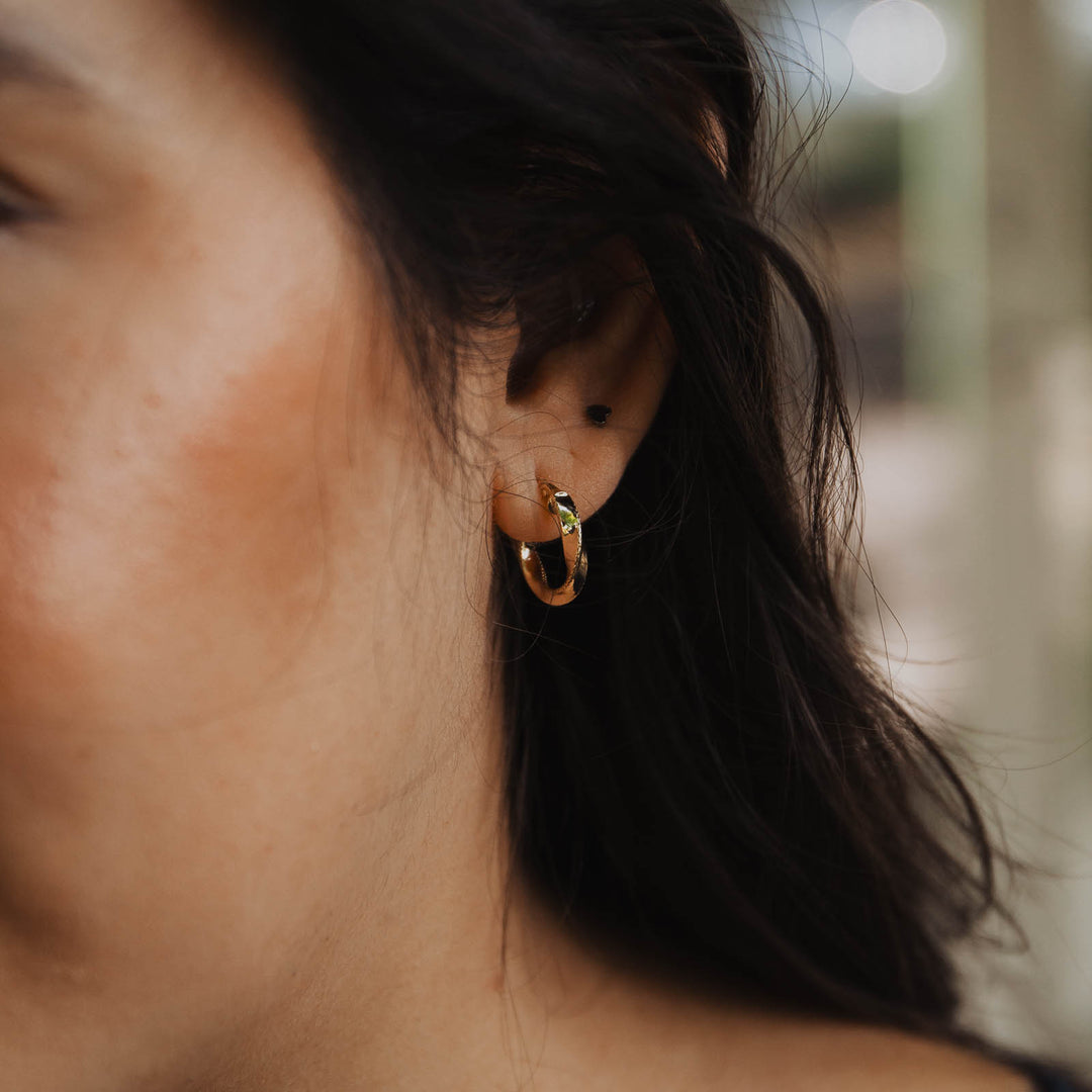 Twisted Hoops - 14K Solid Gold