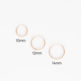 Diamond Endless Hoops - Solid Gold