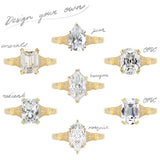 Alba Ring - Champagne Lab Diamond