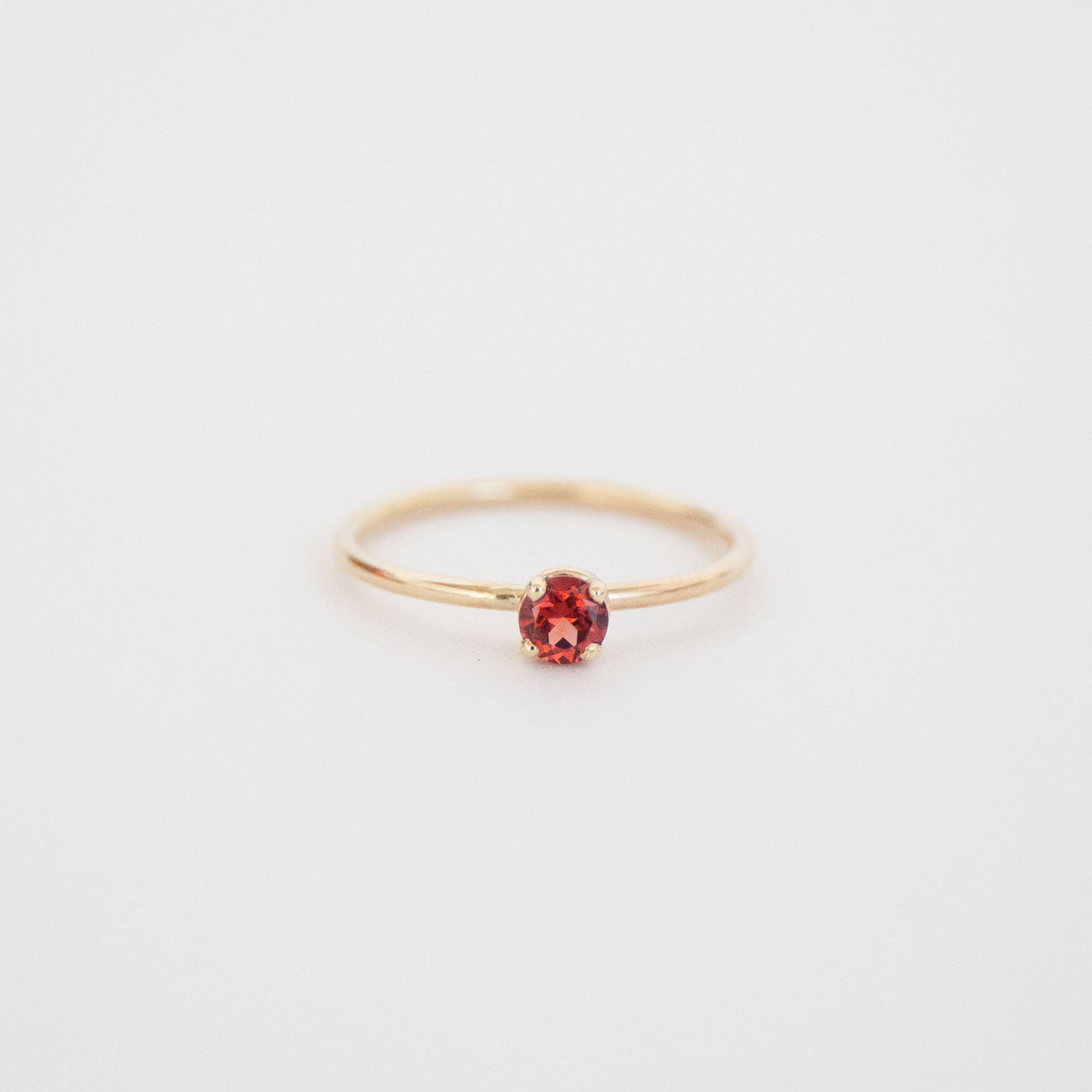 Garnet birthstone store ring