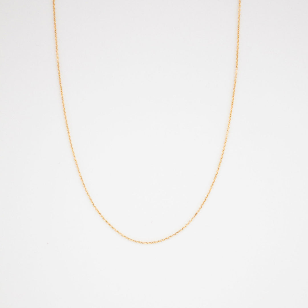 Cable Necklace - 14K Solid Gold