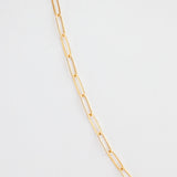 Drawn Chain Necklace - 14K Solid Gold
