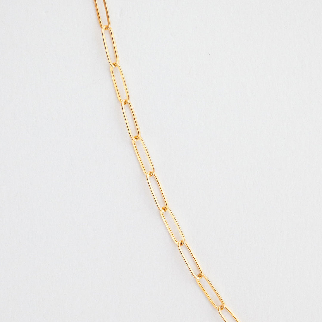 Drawn Necklace - 14K Solid Gold