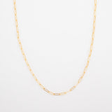 Drawn Chain Necklace - 14K Solid Gold