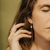 Everyday Pearl Hoops - 14K Solid Gold