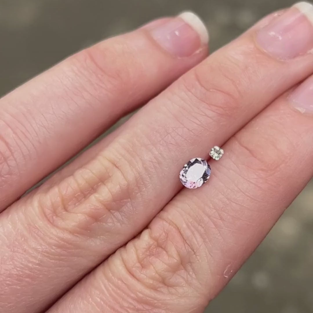 Spinel + Diamond Duo Ring