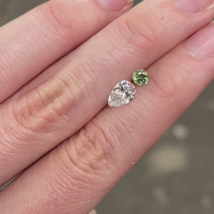 Diamond + Garnet Duo Ring