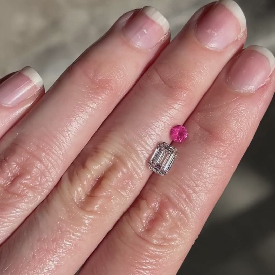 Diamond + Spinel Duo Ring
