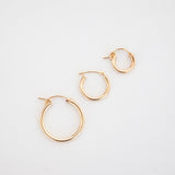 Everyday Hoops - 14K Solid Gold