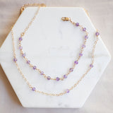 Amethyst Classic Anklet