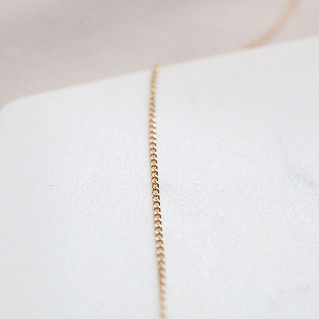 Dainty Curb Chain Necklace