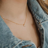 Initial Disc Necklace