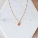 Initial Disc Necklace