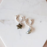 Labradorite Celestial Hoops
