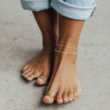 Moonstone Bar Anklet